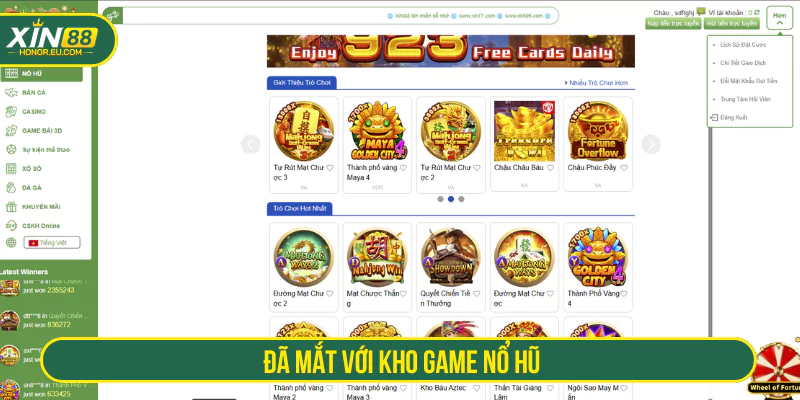 Đã mắt với kho game Nổ hũ
