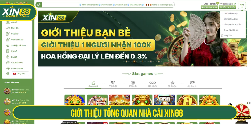 Giới thiệu tổng quan nhà cái XIN88